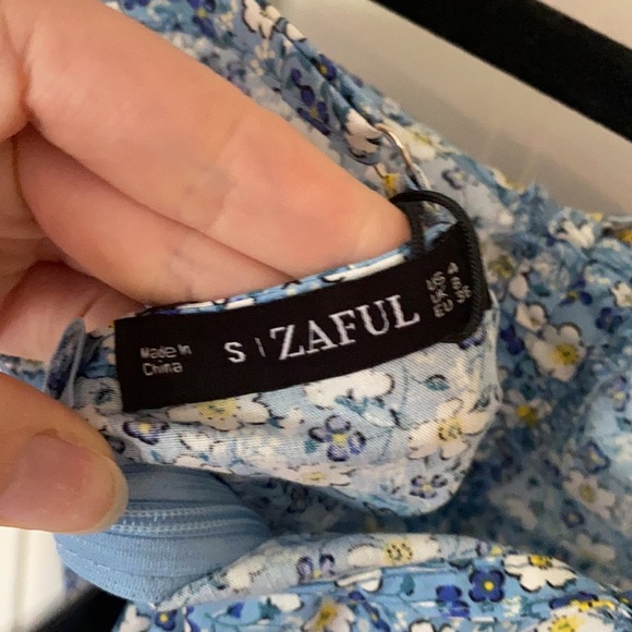 NWT Bohemian Ditsy Print Cinched Mini Sundress - Picture 7 of 10